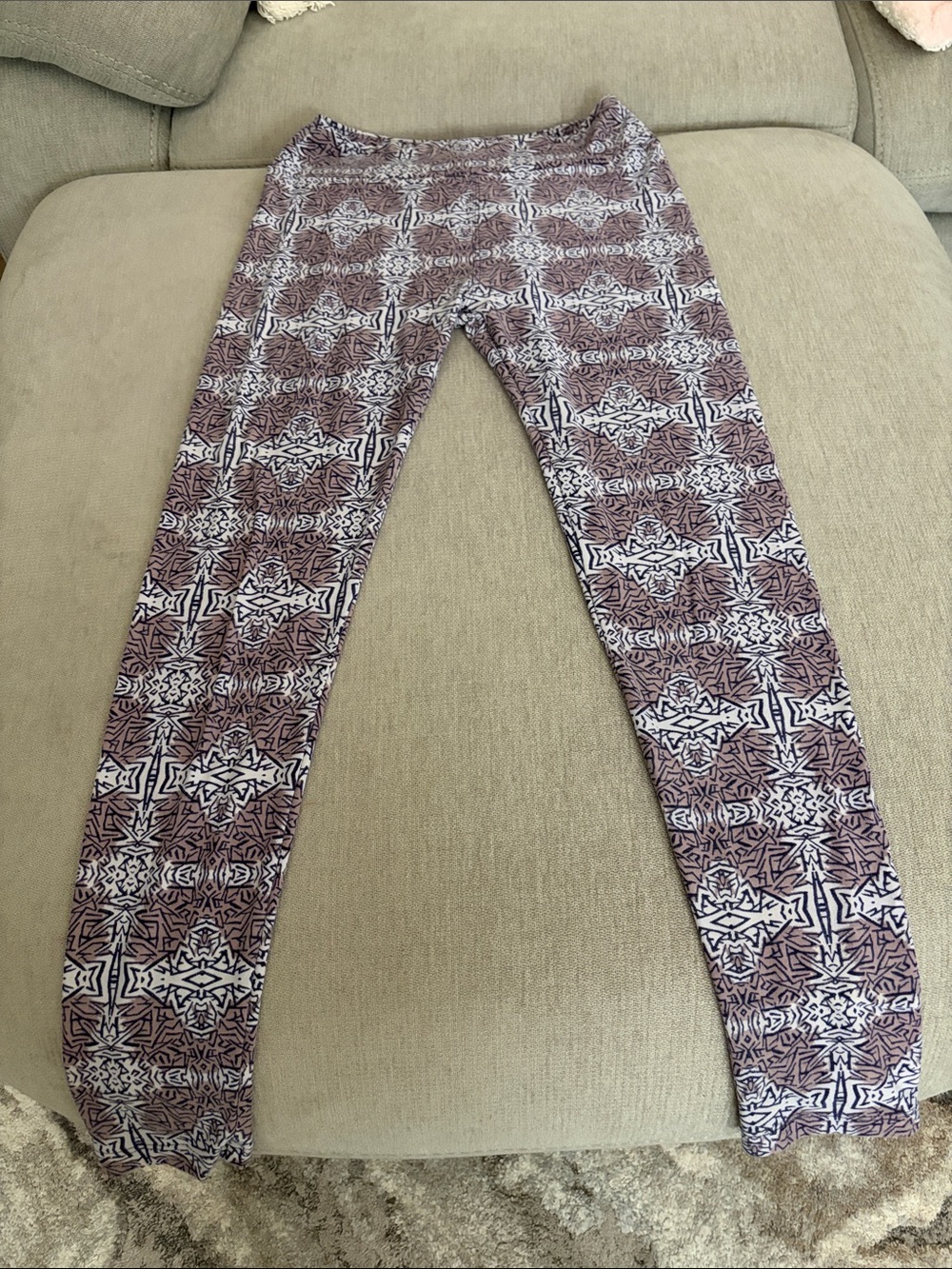 Purple Patterned Women’s Stretch Jeans